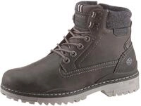 Schn&uuml;rboots DOCKERS BY GERLI, Herren, Gr. 44, grau (dunkelgrau), Lederimitat,
