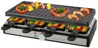 CLATRONIC Raclette RG 3757, f&uuml;r 8 Personen, Cool Touch-Geh&auml;use