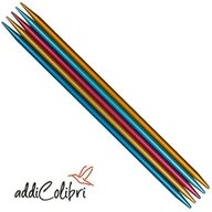 addi Strumpfstricknadeln addiColibri Nadelspiel 204-7 L&auml;nge 15/20 cm,...