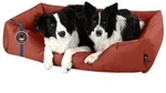 BedDog Tierbett Hundebett ZARA mit Rand, Bezug abnehmbar rot 105 cm x 145 cm