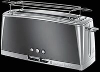 RUSSELL HOBBS Toaster Langschlitz Luna Moonlight Grey 23251-56 1420W 6 Stufen,...