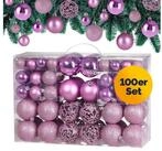 Casaria Weihnachtsbaumkugel (100 St), Weihnachtskugeln 100er Set Weihnachtsdeko matt