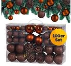 Casaria Weihnachtsbaumkugel (100 St), Weihnachtskugeln 100er Set Weihnachtsdeko matt