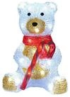Deuba Dekofigur, Acryl Figur mit LED Teddy 17,5x13x25cm Indoor Outdoor IP44 Innen