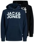 Jack & Jones Kapuzensweatshirt JJECORP LOGO SWEAT HOOD 2PK MP NOOS (Packung, 2-tlg.,
