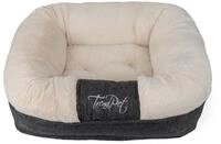 TrendPet Tierbett Hundebett "LunaLounge" Beige, 100% Polyester, in 3 Gr&ouml;&szlig;en