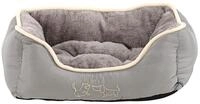 Dehner Tierbett Sammy, rechteckig, grau, Kuschelbett in verschied. Gr&ouml;&szlig;en,