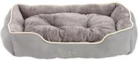 Dehner Tierbett Sammy, rechteckig, grau, Kuschelbett in verschied. Gr&ouml;&szlig;en,