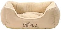 Dehner Tierbett Hunde-/Katzenbett Sammy, beige, versch. Gr&ouml;&szlig;en, hochwertiges