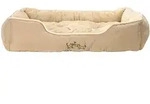Dehner Tierbett Hunde-/Katzenbett Sammy, beige, versch. Gr&ouml;&szlig;en, hochwertiges