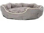 Dehner Tierbett Sammy, oval, grau, versch. Gr&ouml;&szlig;en, hochwertiges