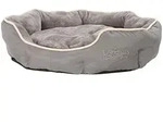 Dehner Tierbett Sammy, oval, grau, versch. Gr&ouml;&szlig;en, hochwertiges