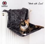 Canadian Cat Company Katzen-H&auml;ngematte Liegemulde f&uuml;r Katzen - schwarz, zur