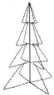 vidaXL K&uuml;nstlicher Weihnachtsbaum 150 x 115 cm Weihnachtskegelbaum 240 LEDs...