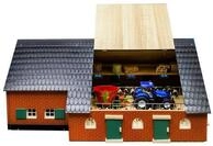 Kids Globe Spielwelt KidsGlobe Viehstall mit Bauernhaus aus Holz, Ma&szlig;e...