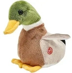 Uni-Toys Kuscheltier Ente - Mit/ohne Stimme - 16 cm (L&auml;nge) - Pl&uuml;sch-Vogel -