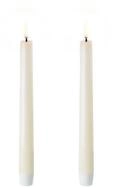 UYUNI Lighting LED-Kerze UYUNI Lighting LED Stabkerzen Taper 2er Set, Echtwachs, 3D
