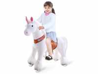 PonyCycle Reitpferd PonyCycle® Modell U Reiten auf Einhorn Spielzeug - Weiß