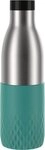 Emsa Trinkflasche Bludrop Sleeve, Edelstahl/Silikon, Quick-Press, 12h warm/24h k&uuml;hl