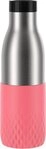 Emsa Trinkflasche Bludrop Sleeve, Edelstahl/Silikon, Quick-Press, 12h warm/24h k&uuml;hl
