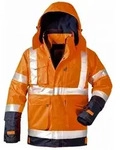 Elysee Arbeitsjacke Warnschutz Jacke 2-in-1 "PHILIPP"orange/marine XL