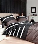 Janine Bettw&auml;sche J. D., Mako-Satin, 2 teilig, Bettw&auml;sche im Streifen-Design...