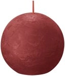 Bolsius Kugelkerze Bolsius Rustik Kugelkerze zartes rot, Durchmesser: