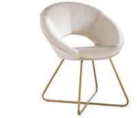 HOME DELUXE Stuhl Samtstuhl SELESA 72 x 58 x 44 cm, Esszimmerstuhl K&uuml;chenstuhl