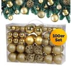 Casaria Weihnachtsbaumkugel (100 St), Weihnachtskugeln 100er Set Weihnachtsdeko matt