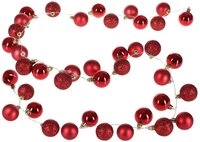 Casaria Lichterkette, LED Lichterkette 40 Weihnachtskugeln 2 m Innen Au&szlig;en...