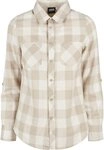 URBAN CLASSICS Langarmhemd Urban Classics Damen Ladies Turnup Checked Flanell...