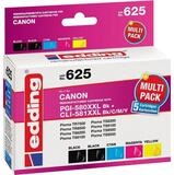 edding edding EDD-625 2x schwarz cyan magenta gelb Druckerpatronen kompatibe
