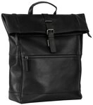 Leonhard Heyden Rucksack Rucksack Rolltop 5371 (Set, 2-tlg), aus echtem Rindsleder