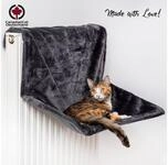 Canadian Cat Company Katzen-H&auml;ngematte Heizk&ouml;rper Liegemulde XL - Anthrazit,