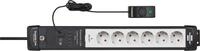 Brennenstuhl Premium-Line Comfort Switch Plus Steckdosenleiste 6-fach (separate...