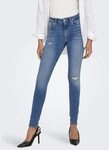 ONLY Skinny-fit-Jeans ONLPOWER LIFE MID PUSH Baumwollmischung, skinny fit