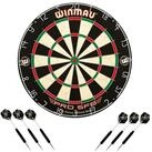 Winmau Dartscheibe Dartboard Pro SFB Set inklusive 2 Satz Steeldarts, Dartscheibe