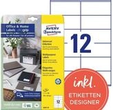 Avery Zweckform Etikett AVERY Zweckform 3424-10 120 Etiketten 3424-10 wei&szlig; 105,0 x