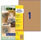 Avery Zweckform Etiketten Etiketten A4 210x297mm 25 Bogen/25 Etiketten naturbraun
