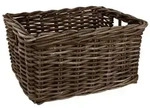 AGU Fahrradkorb FastRider Rattan Weidenkorb Rechteckig 26 Liter braun