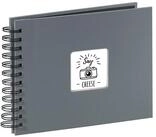 Hama Fotoalbum Fine Art 24x17 cm, 50 schwarze Seiten, Grau