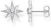 THOMAS SABO Paar Ohrstecker Stern silber, mit Zirkonia (synth)
