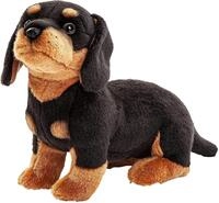 Uni-Toys Kuscheltier Dackel - mit/ohne Leine - 27 cm (L&auml;nge) - Pl&uuml;sch-Hund -