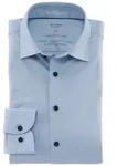 OLYMP Businesshemd Level Five body fit Jerseyshirt in Jersey Qualit&auml;t blau 44