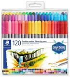 STAEDTLER Faserstift STAEDTLER 3200 Doppelfasermaler - 0,5-0,8 + 3 mm - 120er...