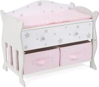 CHIC2000 Puppenwickeltisch Stars Grey, mit 3 Stauf&auml;chern