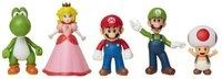 Jakks Pacific Actionfigur Nintendo Super Mario Satz 5 Figuren 6cm