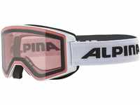 Alpina Sports Skibrille NARKOJA Q Herren Ski- und Snowboardbrille white matt