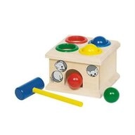 goki Klopfbank Klopfspiel Holzspielzeug Motorikspiel Hammerbank Fang die Maus...