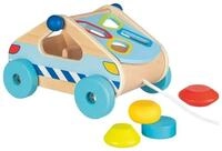 goki Steckspielzeug Sort Box Auto zum Hinterherziehen, (packung, 5-tlg), mit